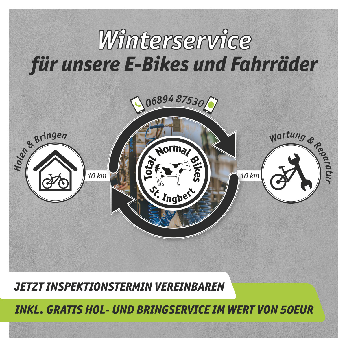 Winterservice E-Bikes Fahrräder